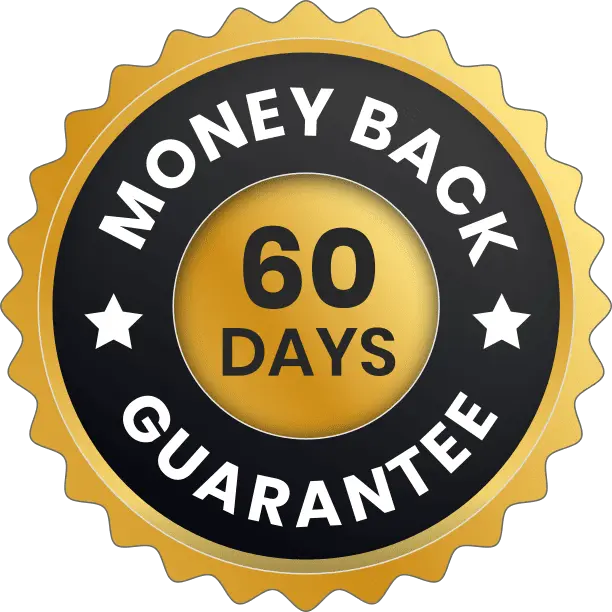 AlkaLean 60 day money back guarantee badge